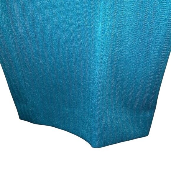 Teal Drapers & Damons Petite Womens Elastic Waist Pants Size 14P Polyester Blend - Picture 5 of 8